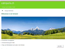 Tablet Screenshot of comparis.de
